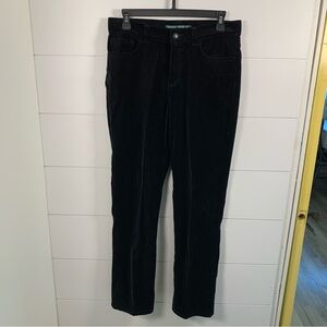 Ralph Lauren Velvet Pants Women Sz 4 Petite Black Zip Pockets Christmas‎ Velour